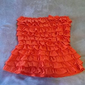 Hollister Tube Top Fall Bow