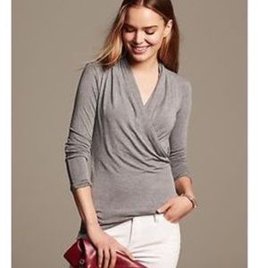 Banana Republic Cowl / Drape V Neck Top!
