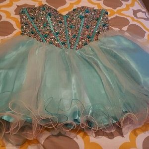 Light blue prom dress