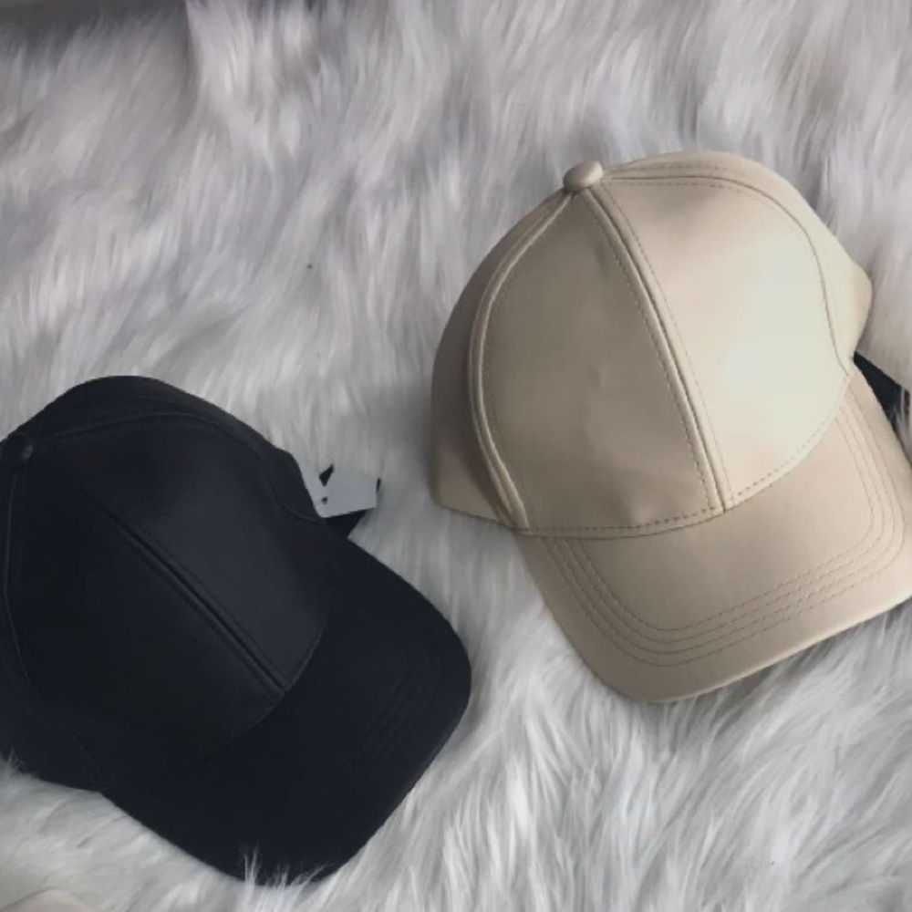 TAN AND BLACK CAP