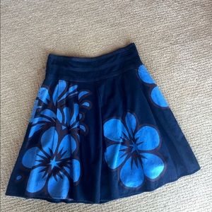 Anthropologie- A line floral skirt