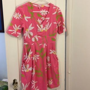 Lilly Pulitzer Stretch Cotton V-Neck Dress
