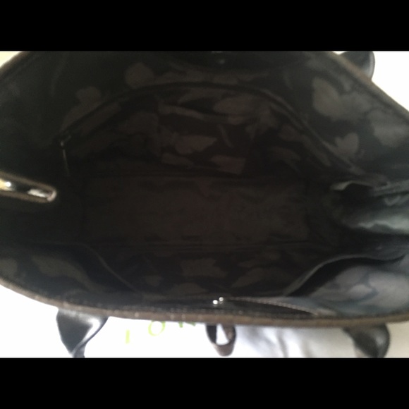 LongChamp Rosesu- Croc-Embossed Tote-Pewter - Picture 4 of 4