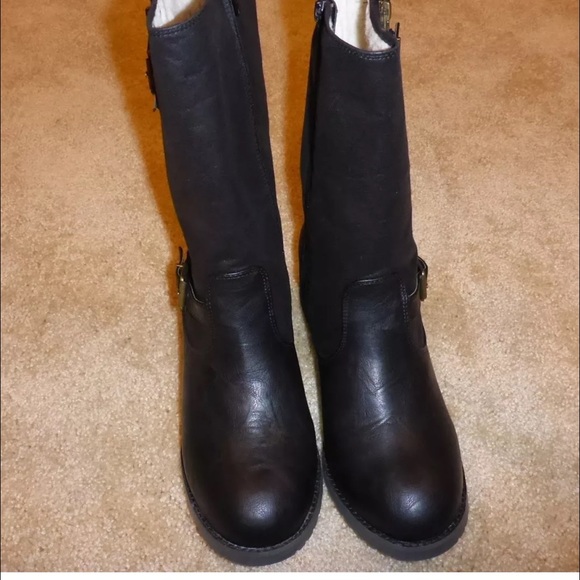 Barefoot Tess mid calf boots black size 12M