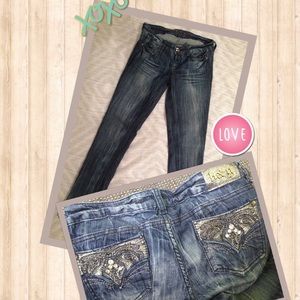 H&G Jeans with Rhinestone accents