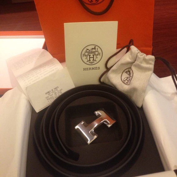 Hermes reversiable 32mm H Belt Kit 80cm Blk  Brown main image 4