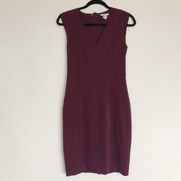 H&M burgundy dress size 4