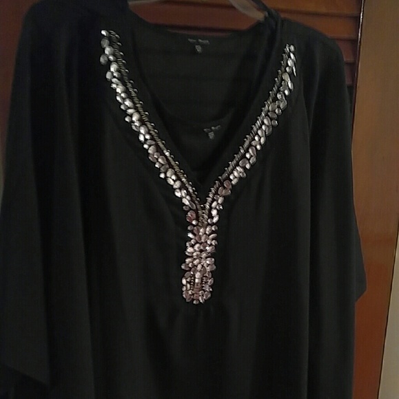 Black top with rhinestones