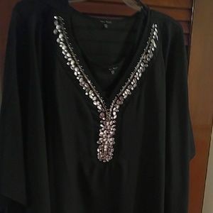 Black top with rhinestones