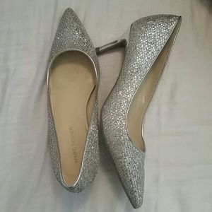 Marc Fisher silver pumps
