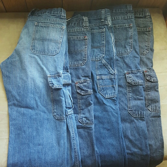 5 for $30 Boys Wranglers Cargo/Carpenter Jeans