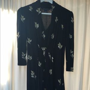 French Connection Black 3/4 Sleeve Dress