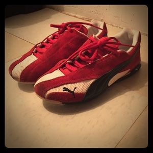 Puma red sneakers sz 5.5