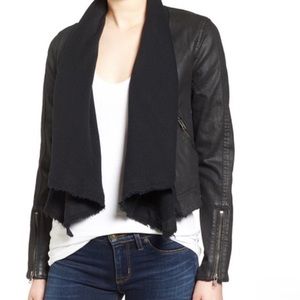 Free People Drape Front Moto Jacket