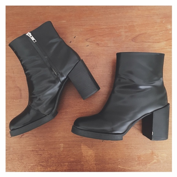 ❗️LAST CHANCE❗️Cheap Monday Leather Platform Boots