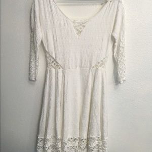 Free People White Skater Dress, XS