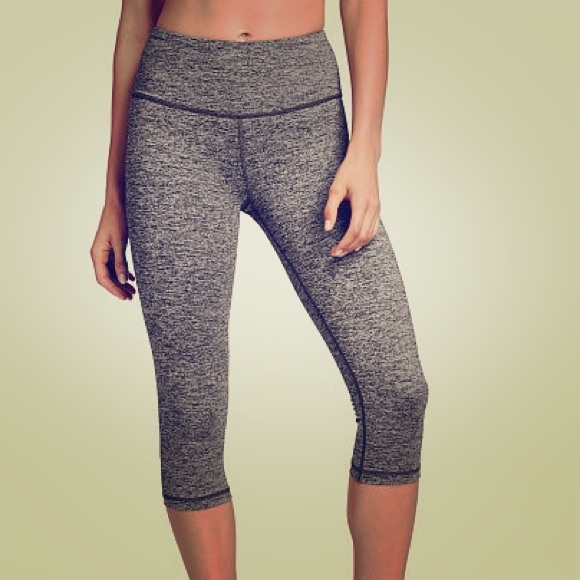 Grey Crop workout pants