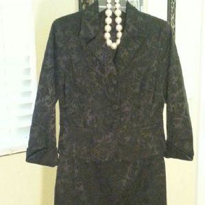 George black brocade print suit 6