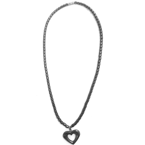 Volcanic Rock Heart Necklace from Sicily - Valentine’s Day!