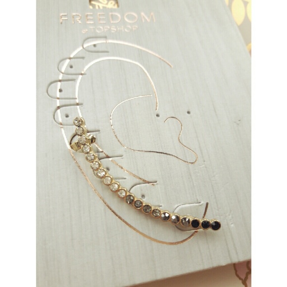 {topshop} ombre rhinestone ear cuff - Picture 2 of 4
