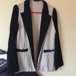 Stylish Color-Block Blazer