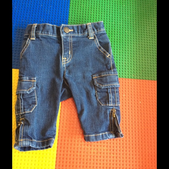 Denim Cargo Jeans