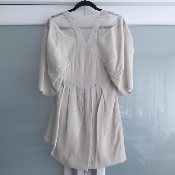 BCBG Maxazria Runway cream cocktail dress - Picture 3 of 4