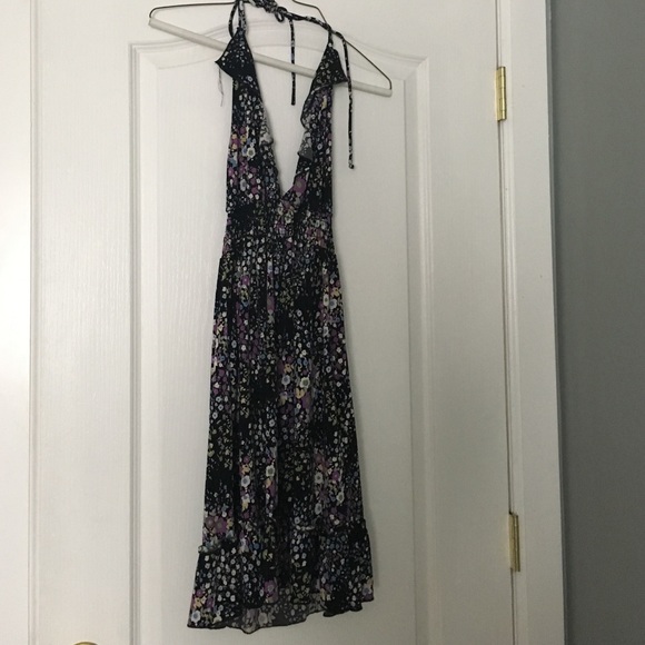 Floral halter dress