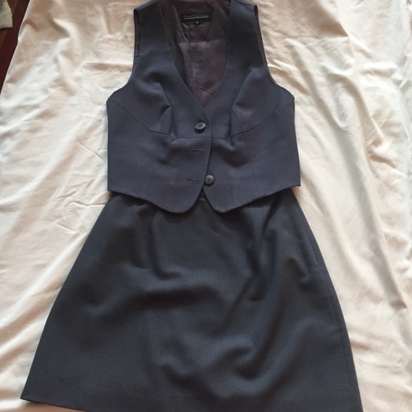 Guess Collection grey skirt and vest