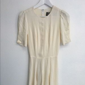 Reformation Cream Off-White Mini Dress, XXS