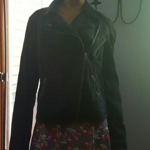 Hollister female denim motorcycle jacket