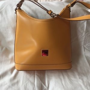 Dooney Bourke yellow shoulder bag