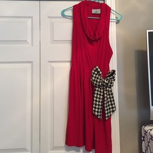 Red and houndstooth Judith March