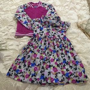 Baby gap girls dress and coordinating jacket