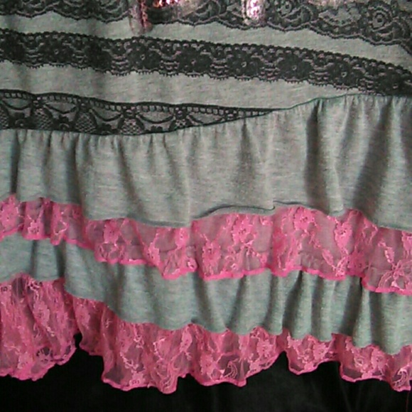 Justice 'Dream Big' Lace Detailed Shirt - Picture 2 of 3