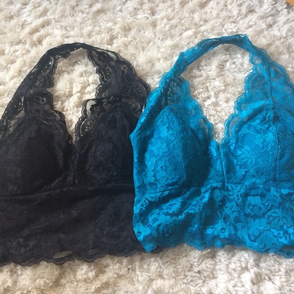 Lace halter bralette bundle