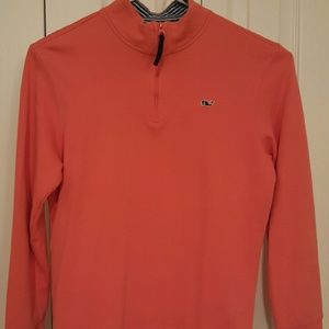 Vineyard Vines Quarter Zip Cotton Sweater