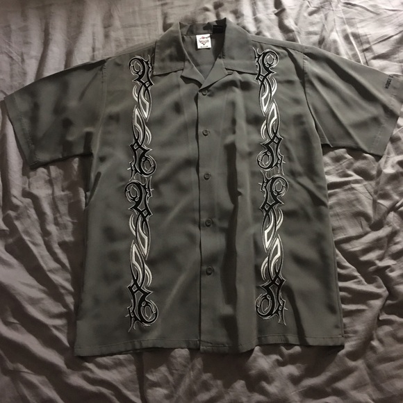 House of Blues tribal button down