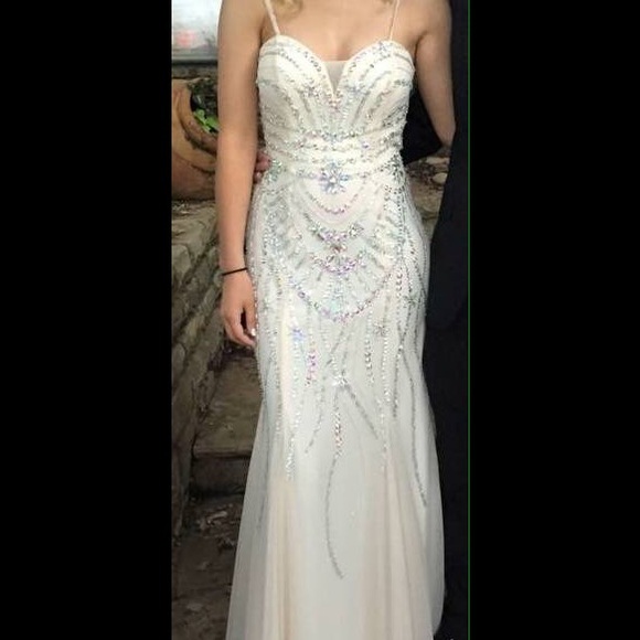 Gorgeous, sexy backless beaded gown