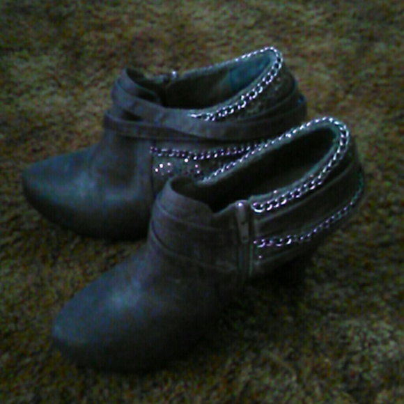 Gray ankle boots - Picture 1 of 2