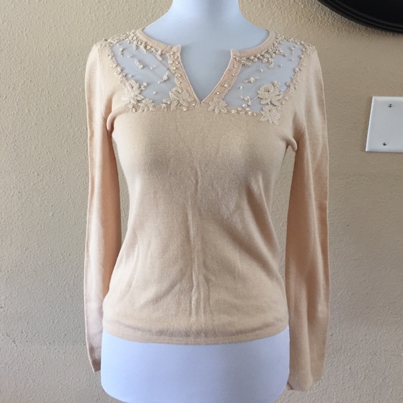 Finette Cream beaded/embroidered cardigan