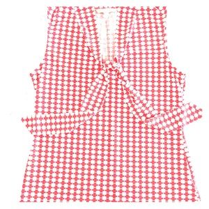Banana Republic red and white patterned sleeveless