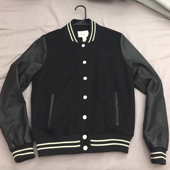 Forever 21 Varsity Bomber Jacket size Small