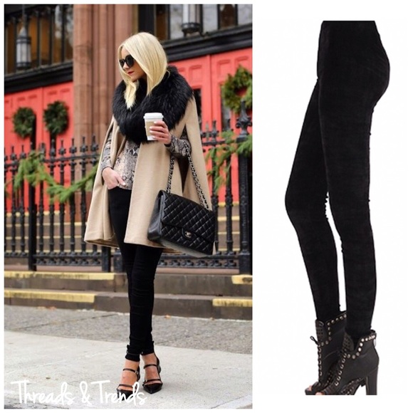 Vivacious Velvet Leggings - Picture 3 of 4