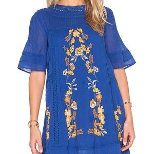 Free PeoplePerfectly Victorian Dress in Bluebird