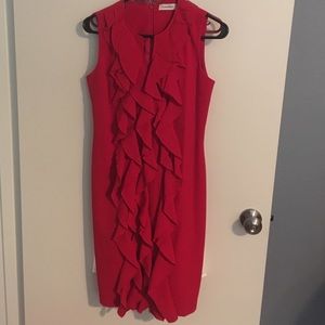 Red Calvin Klein Dress