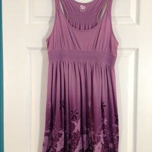 SO Purple Floral Dress
