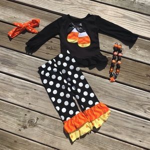 Candy Corn Halloween Set