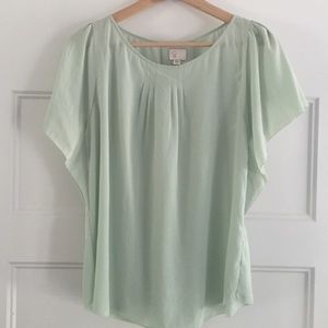 Anthropologie flowy blouse