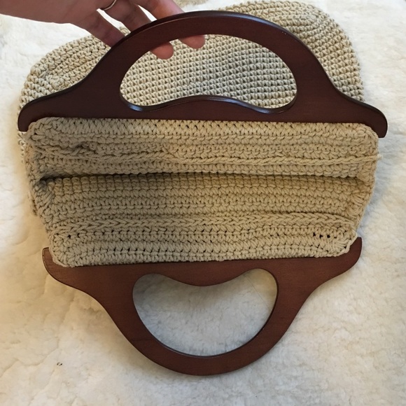 Vintage macrame knitted bag - Picture 2 of 3
